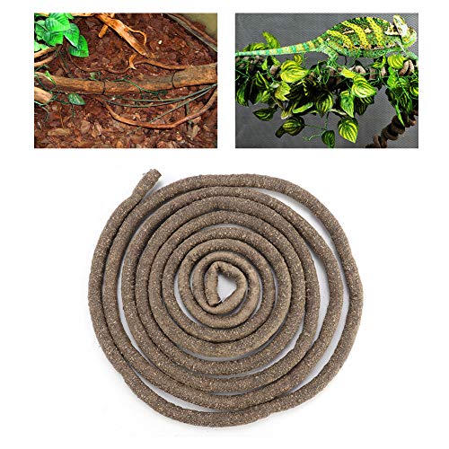 Flexible Vine Branch Jungle Rattan Long Vine Decoration Rattan Decoration Lifelike for Reptiles Pet Reptile Climbing Rattan Artificial Reptile - size: S (para cintura 68 cm/26,8 pol.)