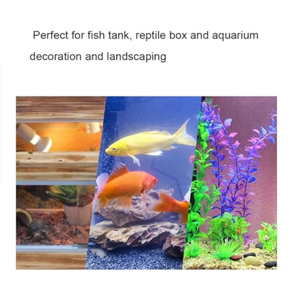 Reptile Vines and Flexible Reptile Leaves, 2PCS Bendable Reptile Branches Plants for Terrarium, Fake Plants for Reptiles Climbing Decor with Suction Cup Chameleon Cage Accessories (Rattan + green - size: Rattan + green radish leaves
