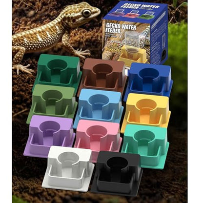 Reptile Auto Refill Water Dispenser, Quiet Operation Clear Monitor for Turtles, Lizards & Pets - color: Black