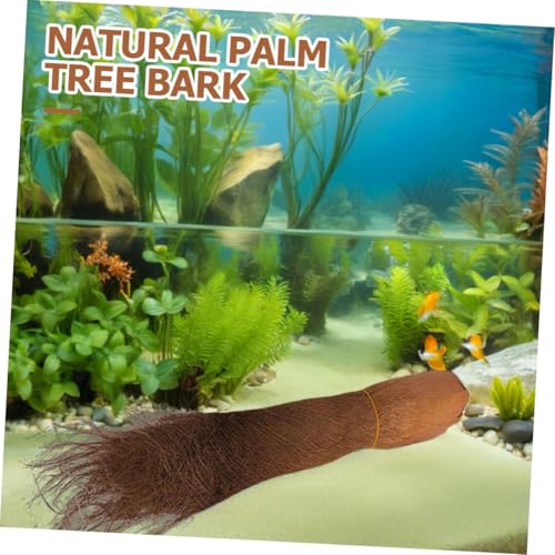 PRETYZOOM 5 Sheets Realistic Artificial Tree Bark for Garden Decor Natural Palm Bark Background for Flower Pots Versatile Aquatic Fish Fry Hatching Wide Long