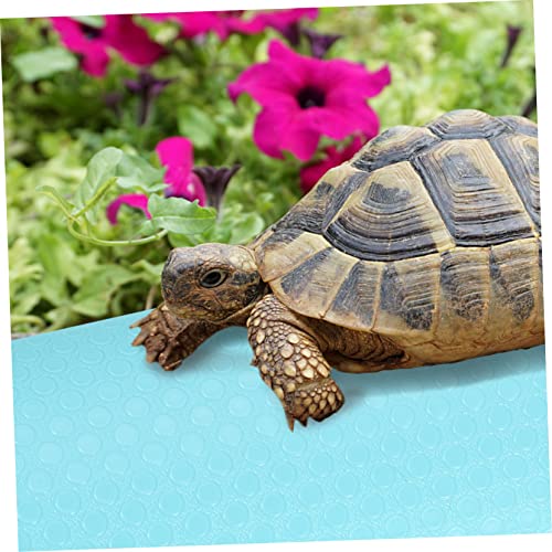 BESPORTBLE Leopard Print Reptile Carpet Bearded Dragon Gecko Snake Tank Mats Eva Material Terrarium Liner Pet Supplies - color: Sky-blue