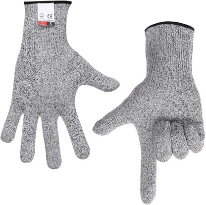 4 Pcs Large Cut Resistant Gloves Food Grade Level 5 Hand Protection,Kitchen Cut Gloves (Large (Pack of 4)) - size: Large (Pack of 4)