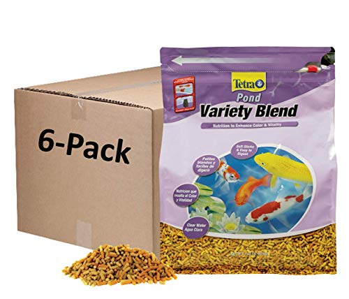 Tetra Pond Variety Blend, Pond Fish Food, for Goldfish and Koi, 1.32 Pounds, Pack of 6 - size: 1.32 Pound (Pack of 6)