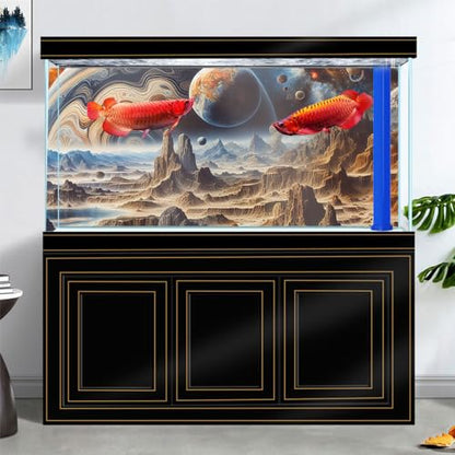 24X16IN Cosmic Spaceterrarium Background, Cool Parallel Space Themed Aquarium Reptile Habitat Background, Aquarium Background with 10EVA Double-Sided Tape - color: space02, size: 24X16in/60X40cm