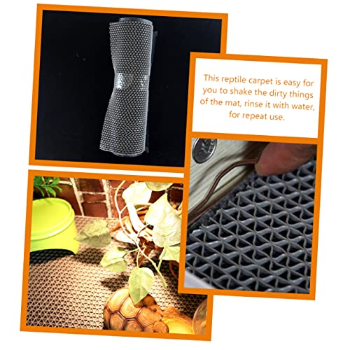 Levemolo 1set Reptile Carpet Mat Terrarium Liner for Snakes Lizards and Turtles Reusable and Washable Easy to Cut for Leak-Resistant Bedding for Reptile Habitats