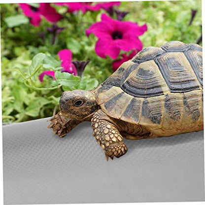 Reptile Carpet Mat for Leopard Gecko Lizard Snake and Turtle Soft Non-Slip Terrarium Substrate Bedding 48 x 24 Easy to Clean Accessories for Reptile Tank - color: White