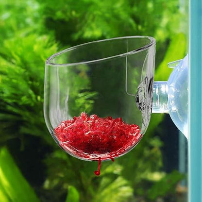 Acrylic Aquarium Plant Holder, Clear Suction Cup Holder, Aquatic Plant Pot for Hydroponics, Container, Acrylic with Suction, Indoor Gardening Accessory for Terrarium Pond - size: Small