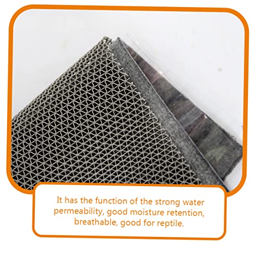 1set Reptile Terrarium Liner Mat Breathable Washable Reptile Cage Carpet for Snakes Turtles and Lizards for - color: Light Grey
