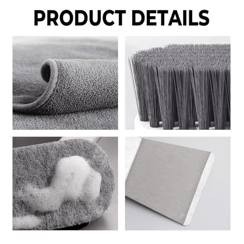 Bearded Dragon Tank Cleaning Kit, Reptile Enclosure Cleaning Tool Set with Mini Dustpan, Brush, Scraper & Cleaning Cloth for Lizard & Gecko Terrarium Maintenance