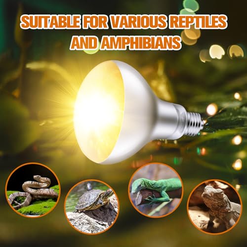 DXOPHIEX 160W Reptile Heat Lamp Bulb Full Spectrum UVA UVB Reptile Light, Sun Lamp Basking Light for Bearded Dragon, Mercury Vapor Bulb for Reptiles and Amphibians - size: 160W