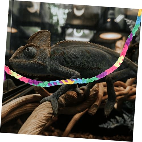 Mipcase 2pcs Crab Climbing Rope and Terrarium Vines Natural Habitat Accessories for Lizards Geckos and Snakes for Pet Tanks and Reptile Environments