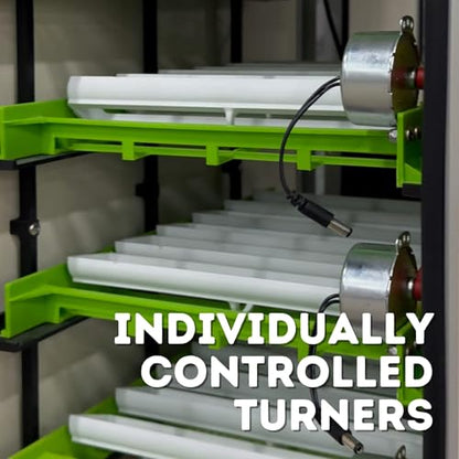 Incubators for Hatching Eggs – 120 Egg Incubator Setter & Hatcher with Automatic Turner & Digital Humidity Control Cabinet, Medium Chicken Incubator & Quail Egg Incubator by Hatching Time - size: 120 Eggs, style: Egg Incubator and Hatcher