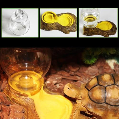 Reptile Water Feeder - Pet Water Fountain | Automatic Waterer Reservoir Feeder | for Turtle Bearded Dragons Lizards Geckos Turtle Bearded Dragons Lizards Geckos for Terrarium Tank
