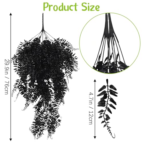 Hamiledyi 5 Pcs Reptile Plants Terrarium Hanging Fake Plant Leaves and Reptile Plants Fake Amphibian Plants 2 Pcs Artificial Leaves for Snake, Lizard, Chameleon