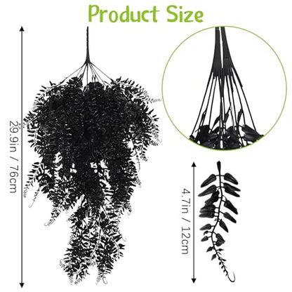 Hamiledyi 5 Pcs Reptile Plants Terrarium Hanging Fake Plant Leaves and Reptile Plants Fake Amphibian Plants 2 Pcs Artificial Leaves for Snake, Lizard, Chameleon