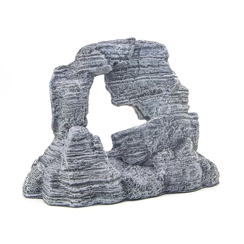 Vecolla Aquarium Rocks Aquascaping, Large Fish Tank Rock Decor, Hollow Design Aquarium Rock Decor, Reptile Climbing Decor, Aquarium Stone Landscaping Accessories