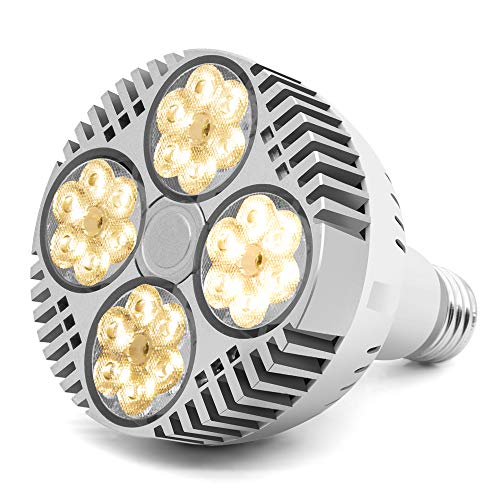 CANAGROW LED Grow Light, 35W Full Spectrum Grow Light Bulb Plant Light for Indoor Plants, Growing Lamps for Hydroponics Greenhouse Succulent Houseplants Vegetable