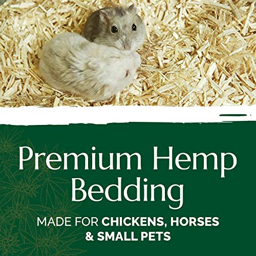 Aubiose French Hemp Bedding 44lb — Chicken Coop & Horse Stall Bedding | Ultra Low Dust, Odor Control, Deep Litter Ready | Premium Hemp Shavings for Chickens, Horses, Rabbits & Small Animals - size: Pack of 1