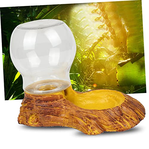 Levemolo Automatic Reptile Water Feeder Craft Pet Tortoise Basin Easy Clean Reptile Fountain