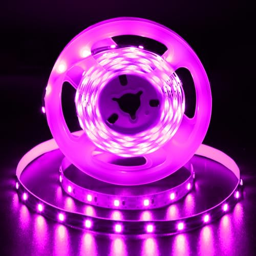 echosari Strip Lights USB 5V, 9.8Ft 180 LED Strip Lights Cuttable 2835 SMD Super Bright with Self-Adhesive DIY for Cabinet Photo Frames Desks Monitor Shelves Decor (Pink) - color: Pink