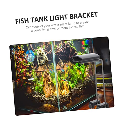 FOMIYES 2pcs Fish Tank Light Bracket Reptisoil LED Bulbs for Adjustable Stand Aquarium Plant Holder Aquarium Accessories Pet Lamp Bracket Adjustable Fish Tank Light Rack Lamp Holder Crawl