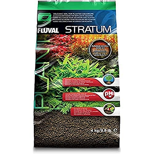 Fluval 12694 Plant and Shrimp Stratum for Freshwater Fish Tanks, 8.8 lbs. – Aquarium Substrate for Strong Plant Growth, Supports Neutral to Slightly Acidic pH - size: 8.8 Pound (Pack of 1)