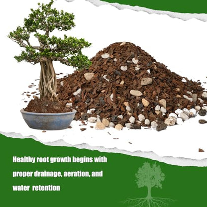 Doter Bonsai Soil Mix Ready to Use (4qt), Premium Fast Draining Organic All Purpose Potting Mix for All Varieties of Bonsai - size: 4qt