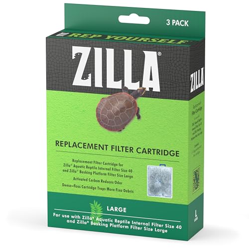Zilla Reptile Pet Terrarium Water Filter Replacement Cartridge, Large, 3-Pack - size: Large