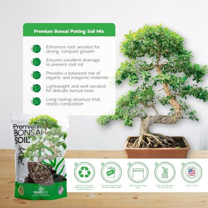 Bonsai Soil Mix Ready to use Tree kit Lotus Seeds for Planting in Water Bonsai pots Wire Tree pots akadama Soil - color: Bonsai Soil