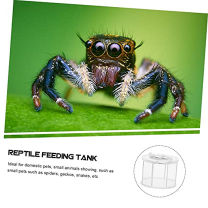 Sosoport Acrylic Reptile Viewing Box Breeding Container for Turtles Spiders Snakes Crabs