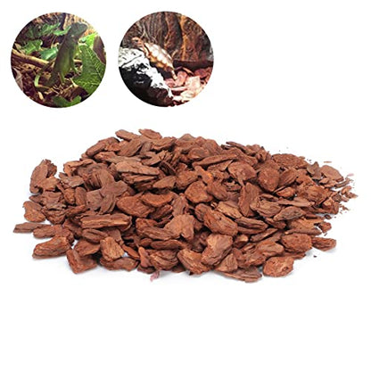 Natural Pine Bark Granule Reptile Bedding 250g Small Granule for Tortoises Lizards Breathable Reptile Box Substrate Safe for Gardening Indoor Plants Handicrafts