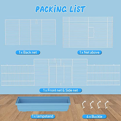Hamster cage for Hamsters, Gerbils, mice, Rats, Small Guinea Pigs and Other Small Animals. - color: Blue, size: Medium