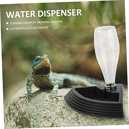 1pc Reptile Automatic Water Fountain Pet Water Bowl for Tortoise Lizard Other Reptiles Easy to Install Safe Convenient Feeding Tool