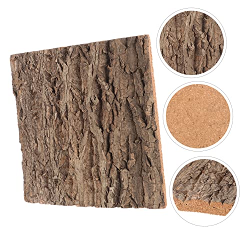 Cork Bark Background for Reptile Terrarium Natural Tree Bark Habitat Decor for Lizards and Turtles Climbing Mat Aquarium Aesthetics and Environment