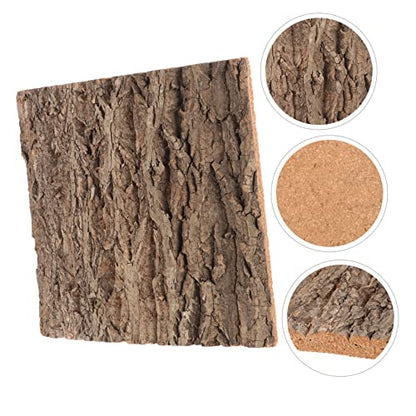 Cork Bark Background for Reptile Terrarium Natural Tree Bark Habitat Decor for Lizards and Turtles Climbing Mat Aquarium Aesthetics and Environment
