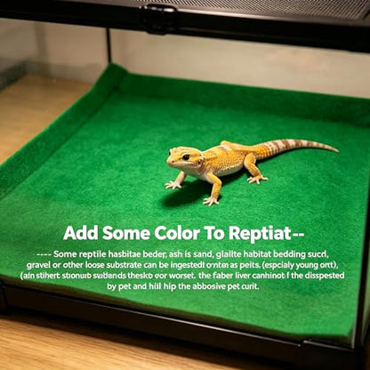 Reptile Carpet Mat for 30BR/40BR/50/65 Gallon Reptile Tank, Forest Floor Turtle Bedding | Reptile Carpet Mat, Forest Floor Terrarium Bedding for 40 Gallon Reptile Tank & Floor Turtle