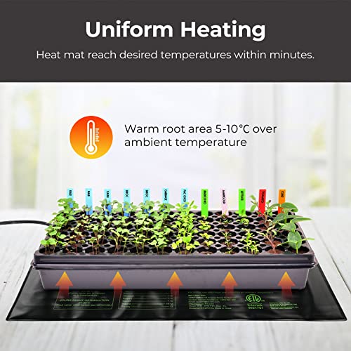 BN-LINK Reptile Thermostat Controller and Heat Mat for for Seed Germination, Reptiles and Brewing Breeding Incubation Greenhouse