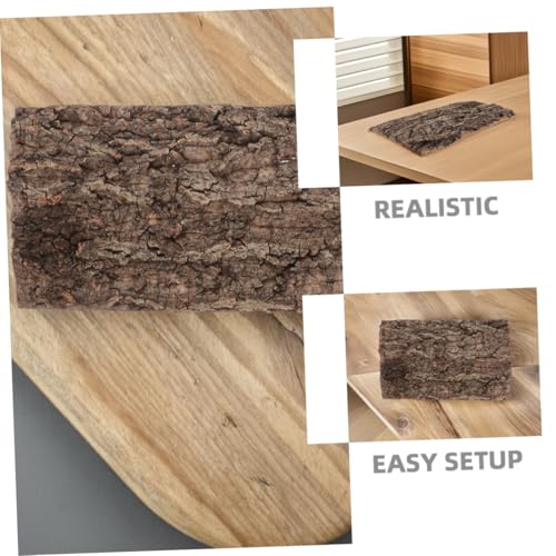 2pcs Bark Background for Reptile Terrarium Realistic Climbing Decor for Lizard Snake Turtle and Amphibians Substrate Bedding and Habitat Decor