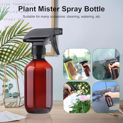 Teyssor Spray Bottles Water Spray Bottle - BPA Free - 10 oz/300 ml Plastic Refillable Containers Fine Mist Small Spray Bottle with Adjustable Nozzle for Hair, Cooking, Cleaning - color: Clear-3 pack