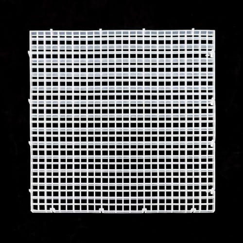 Aquarium Fish Tank Bottom Isolation 8 Pcs, Plastic Egg Crate Grid Divider Tray Egg (L 8pcs) - size: L 8pcs