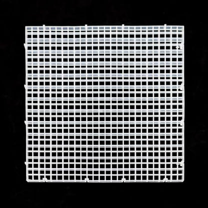 Aquarium Fish Tank Bottom Isolation 8 Pcs, Plastic Egg Crate Grid Divider Tray Egg (L 8pcs) - size: L 8pcs