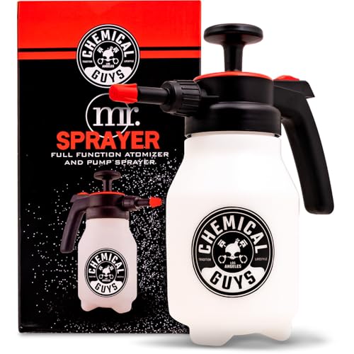 Chemical Guys Mr. Sprayer Full Function Pressure Atomizer and Pump Sprayer, Professional 50 oz Spray Bottle for Cleaning & Washing, for Home, Garden, Car Detailing, Easy Pump Action and Adjustable - style: Mr. Sprayer