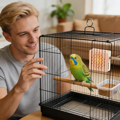 Bird Heater Warmer - 7.7x7.7x2.9cm Auto Timer Constant Temperature | Reptile Enclosure Heating Pad | for Cockatiels Hamster Small Animals Designed to Provide Rapid Heating