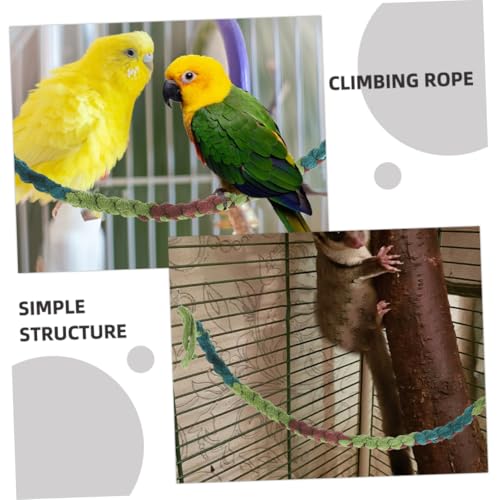 COLLBATH 4pcs Crab Climbing Rope Toy Decorative Reptile Vine for Terrarium Interactive Climber Natural Cotton Rope for Crab Tanks and Aquariums