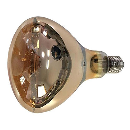 Heat Lamp Bulb 250 Watt Hard Glass Infrared Lamp Bulb for Brooder Bulb, Food Service, Bathroom, Pet, Farm Chicks Pig 120V - size: M