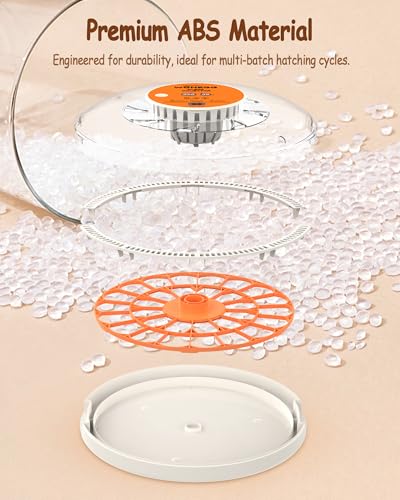 30 Egg Incubators for Hatching Eggs with Automatic Egg Turner, Auto Temperature Control, LED Candling, Humidity Monitor, 360° Viewing for Chicken Quail Parrot Birds