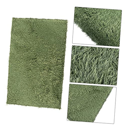 POPETPOP 2pcs Reptile Carpet Moss Mat for Terrarium Bedding for Turtles Lizards and Amphibians Imitation Moss Liner for Enhanced Comfort and Moisture Retention
