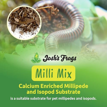 Josh's Frogs Milli Mix Calcium Enriched Millipede and Isopod Substrate (2 Quarts) - size: 2 Quart