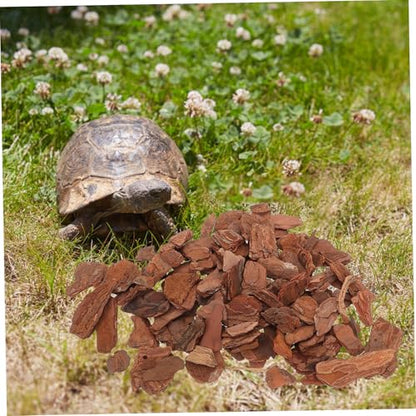 1Bag Reptile Bark Chips Natural Bedding Decor for Terrarium Aquarium Turtle Tanks Rustic and Vivid Substrate for Reptiles and Aquatic Animals