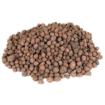 GROW!T GMC10L - 4mm-16mm Clay Pebbles, Brown, (10 Liter Bag) - Made from 100% Natural Clay, Can be used for Drainage, Decoration, Aquaponics, Hydroponics and Other Gardening Essentials - size: 10 liter